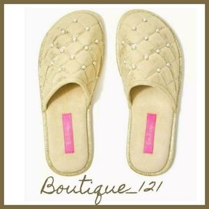 New! Lilly P. Slippers in Sheer Pink Tie Bag!